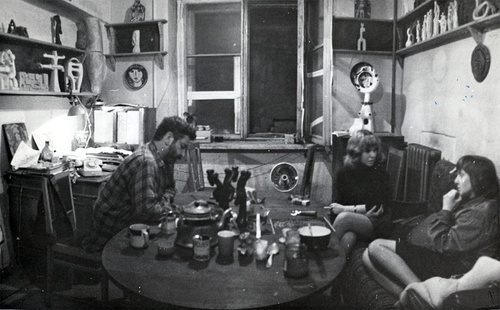 Трое в мастерской, 1960 - 1970, г. Москва