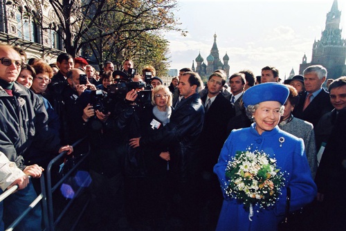 Королева Великобритании Елизавета II на Красной площади, 18 октября 1994, г. Москва