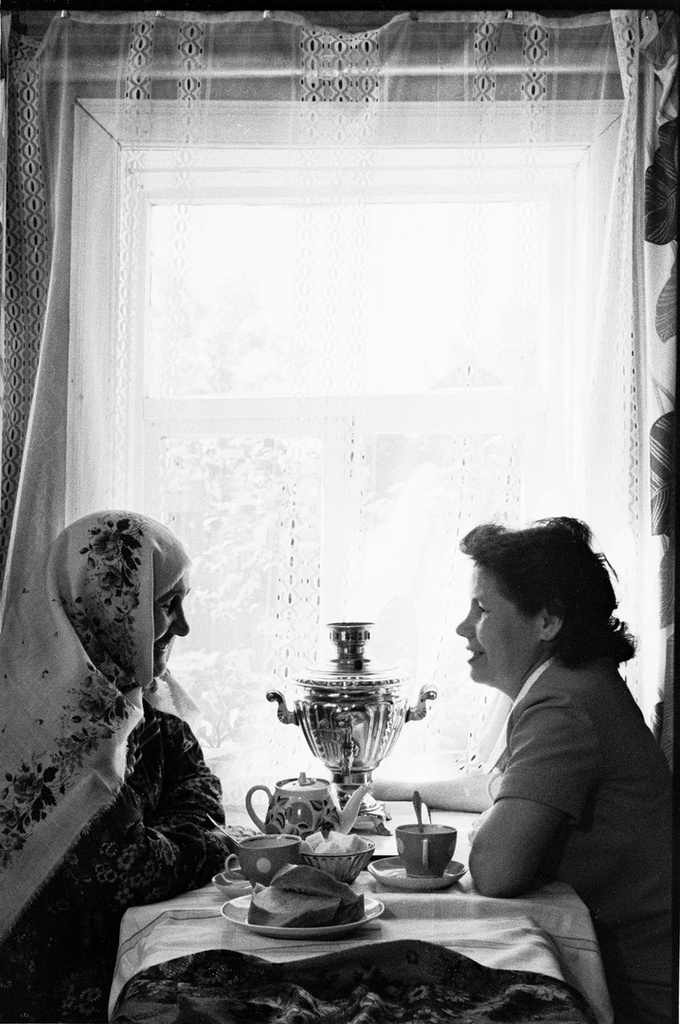 Чаепитие со свекровью, 7 мая 1979, Татарская АССР, г. Казань. 