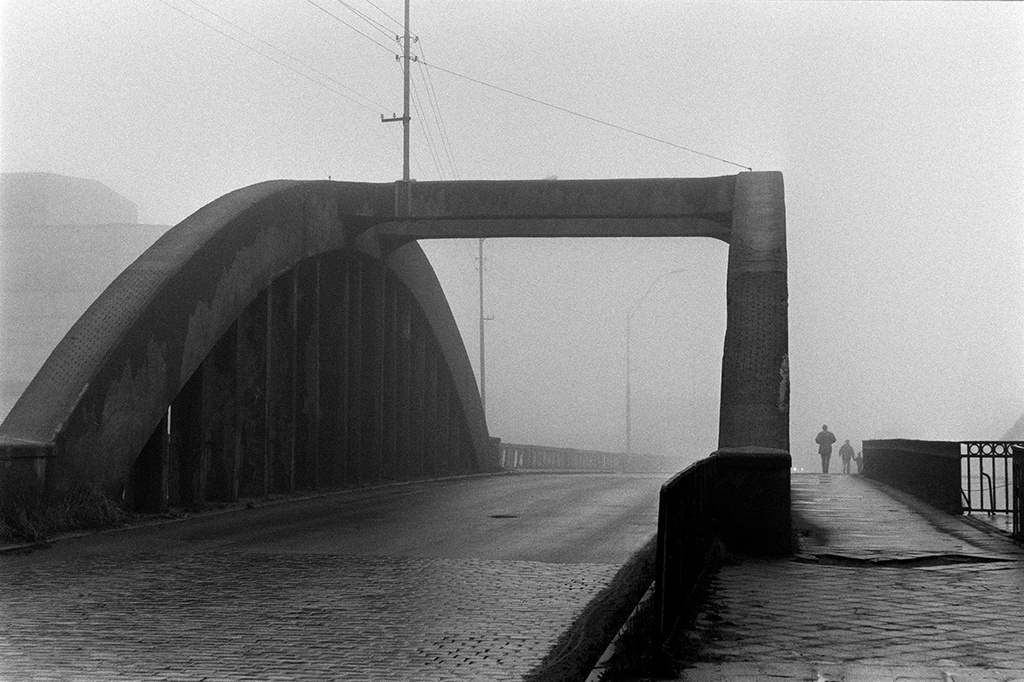 Мост-виадук, район Вагонзавода, 1999 год, г. Калининград. До 1945 года район Ратсхоф, Кенигсберг.