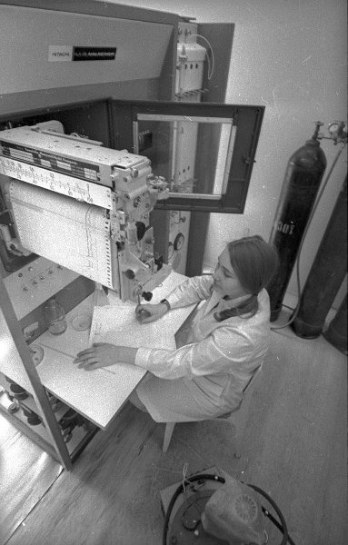 Фото "В клинике Первого медицинского института", апрель 1970, г. Москва ...