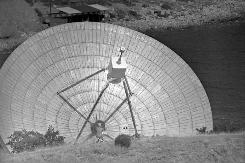 Радиотелескоп Р-22, 1968 год, пгт. Симеиз. Выставка «СССР в 1968 году» с этой фотографией.