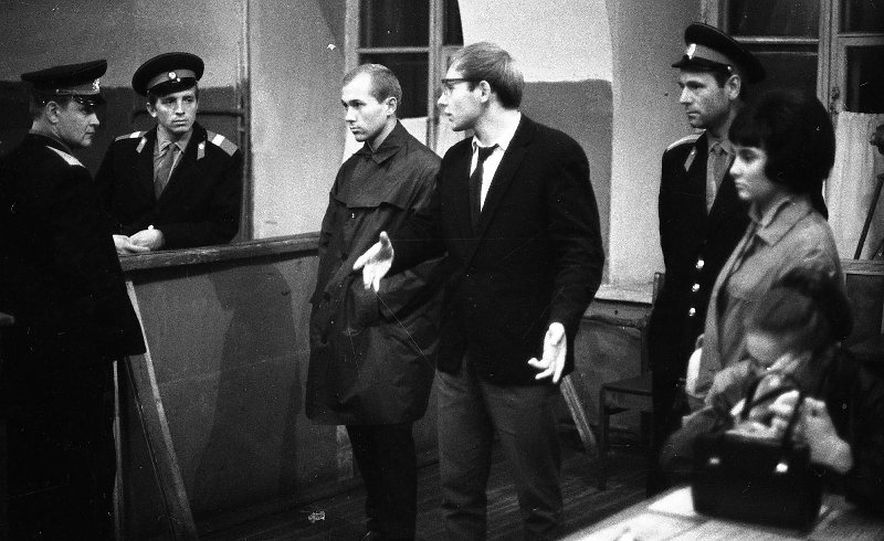 В отделении милиции, 1968 год, г. Москва. Выставка «Моя милиция меня бережет» с этой фотографией.&nbsp;