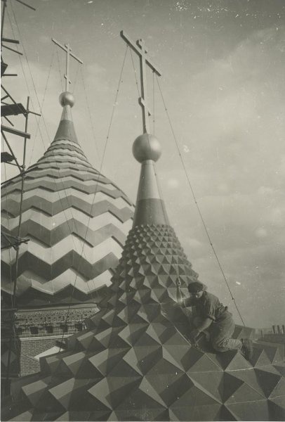 Реставрация Храма Василия Блаженного, 1950-е, г. Москва
