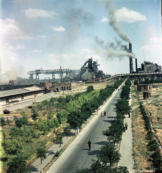 Панорама завода, 1957 год, Грузинская ССР, г. Рустави