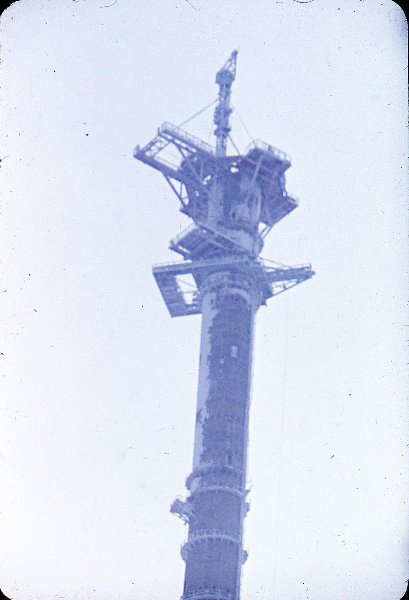 Строительство Останкинской телебашни, 1965 - 1966, г. Москва. Первое название – «Общесоюзная радиотелевизионная передающая станция им. 50-летия Октября». Даты строительства: 1960–1967 годы.