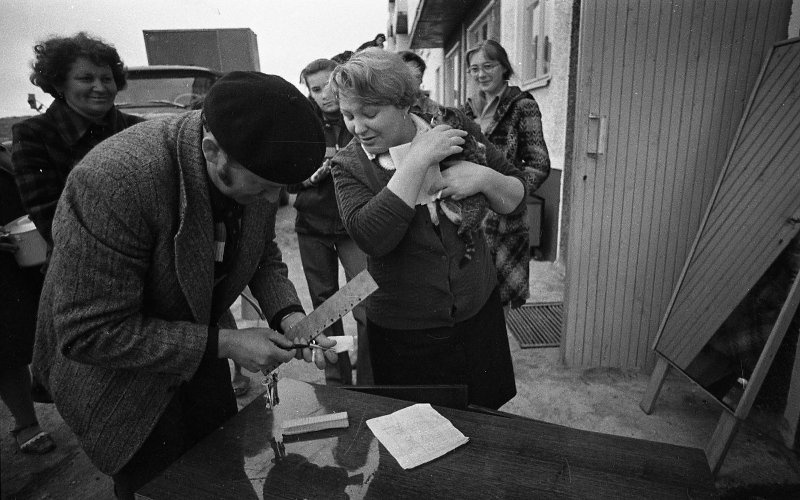 Выдача ключей от новых квартир, 1979 год, Камчатская обл., г. Петропавловск-Камчатский