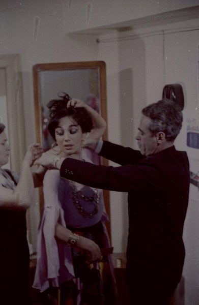 Гитана Леонтенко, 1965 год, г. Тула. Выставка «В гримерке» с этой фотографией.