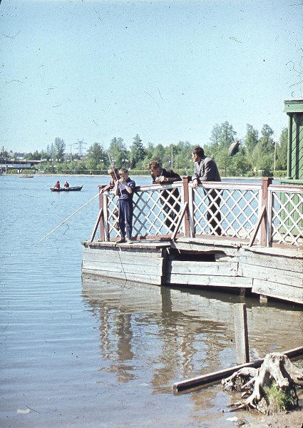 Деревянная пристань, 1960-е, г. Москва