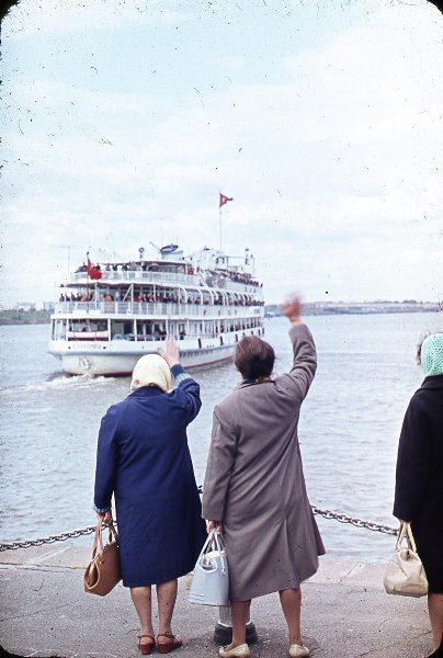 На пристани Северного речного вокзала, 1960-е, г. Москва
