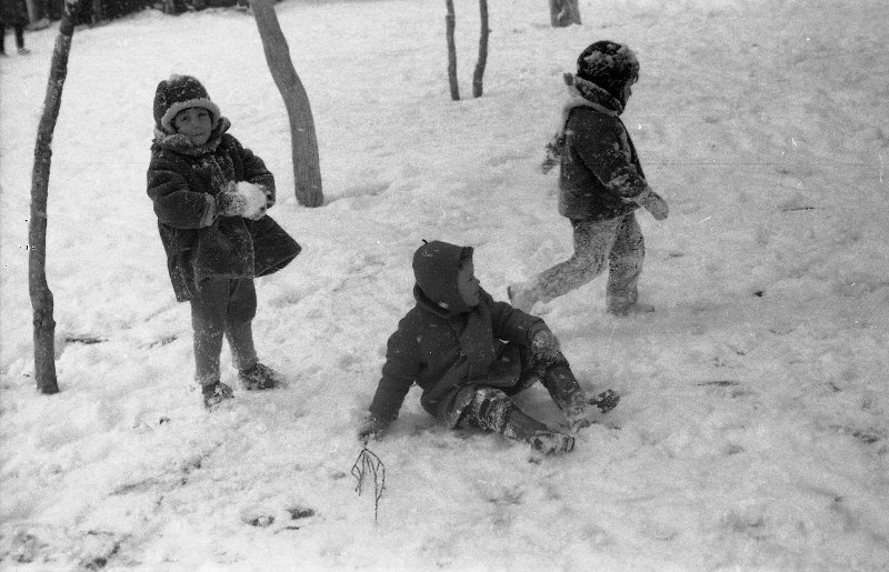 Первый снег в Баку, 1965 - 1966, Азербайджанская ССР, г. Баку. Выставка «Первый снег» с этой фотографией.&nbsp;