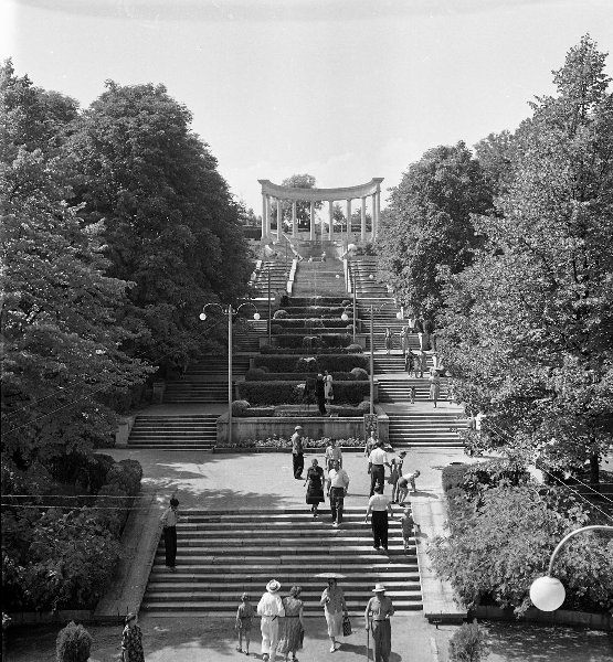 Каскадная лестница, 1957 год, Ставропольский край, г. Кисловодск