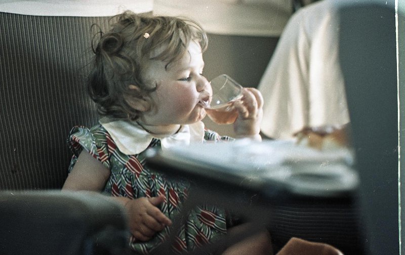 «Риточка Подгорная в ТУ-104», 1960 год, Московская обл.. Предположительно, снято в Московской области.