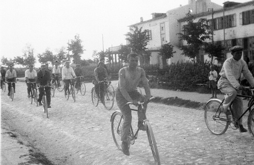 Велопробег на Первомай, 1 мая 1936, Московская обл., пос. Электровоз