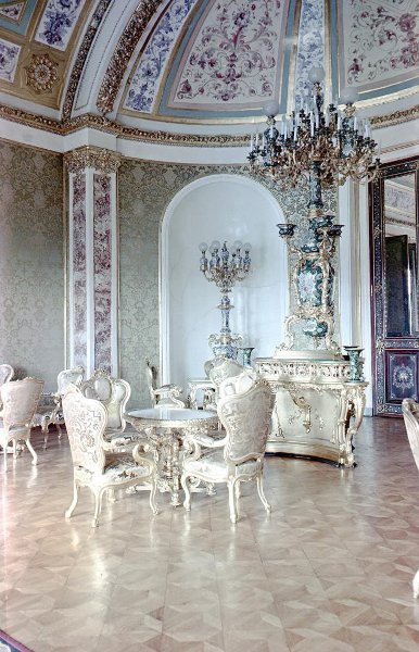 Московский Кремль. Парадные комнаты Большого Кремлевского дворца. Зеленая гостиная, 1960-е, г. Москва