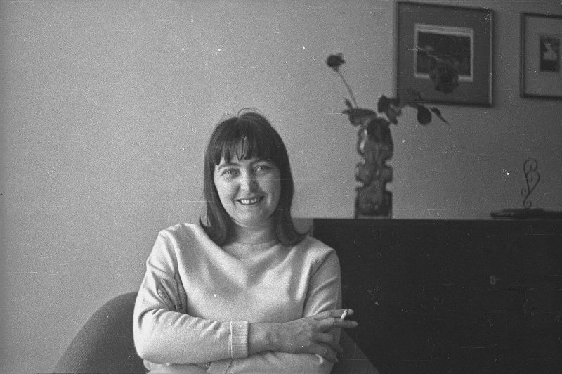Эстонская писательница Эме Беэкман, 1960-е. Выставка «ВГИК! ВГИК! ВГИК! 100 лет первой в мире киношколе» с этой фотографией.&nbsp;