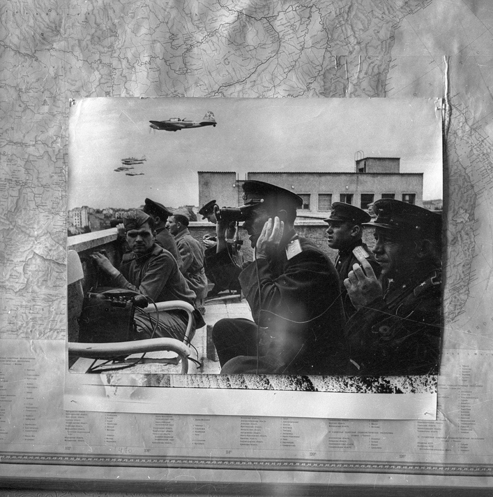 Генерал-полковник Владимир Судец на командном пункте в Белграде, октябрь 1944, г. Белград. Выставка «Великая Отечественная война. Освобождение Европы» с этой фотографией.