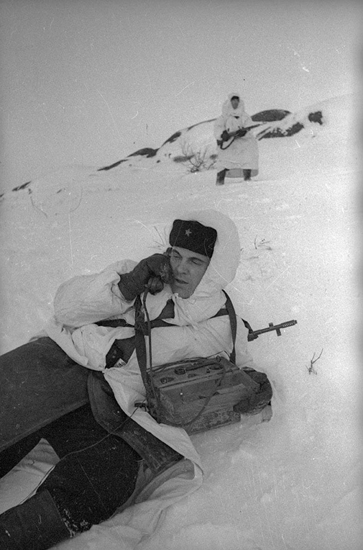 Корректировщик артиллерийского огня, 1942 год, Кольский п-ов