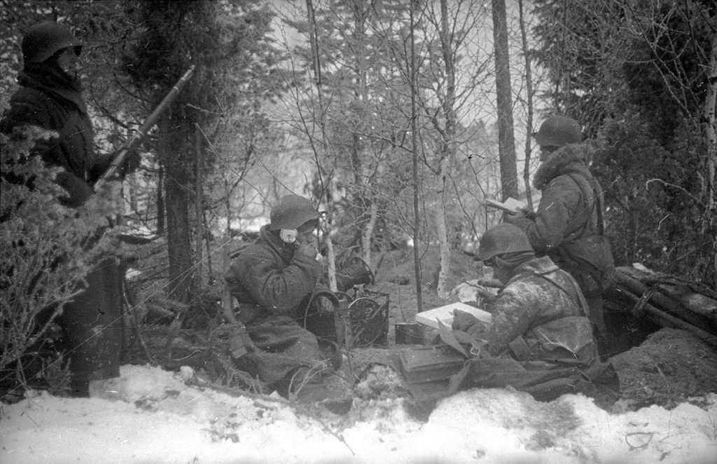 Советско-финская война. Связисты за работой, 1 декабря 1939 - 29 февраля 1940