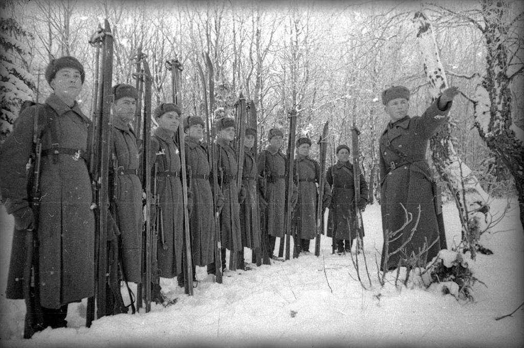 В зимнем лагере, 1940 год