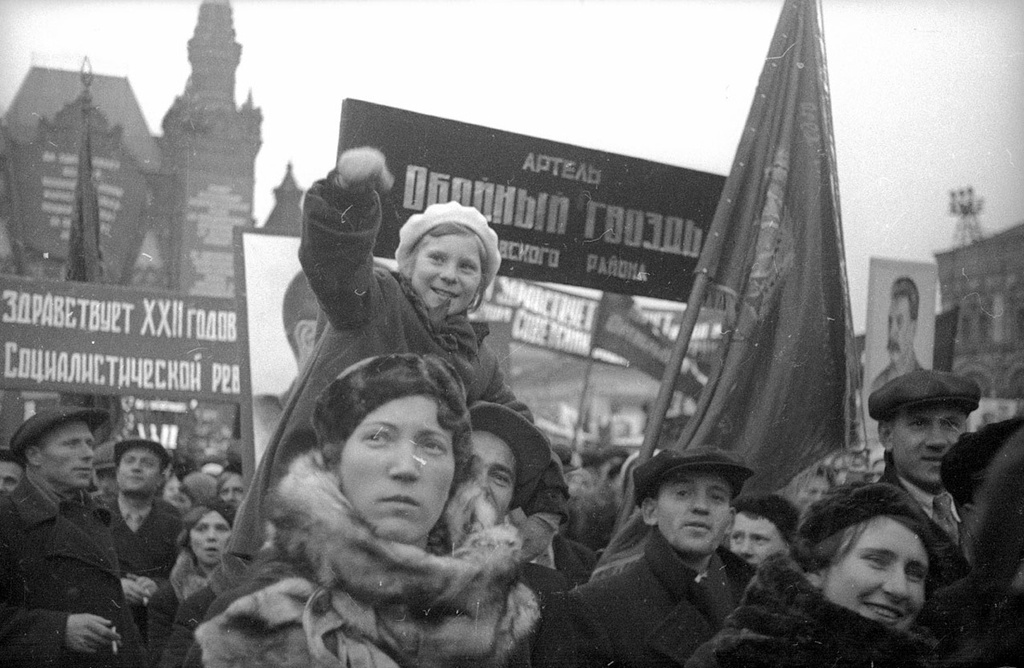 Октябрьская демонстрация на Красной площади, 7 ноября 1939, г. Москва