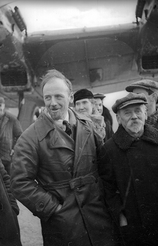 Фабио Фарих, 1938 год. Из серии «Встреча полярных летчиков Ильи Мазурука и Фабио Фариха».