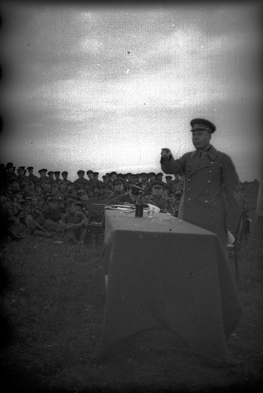 Выступление наркома Семена Тимошенко на разборе учений. Тактические учения в Западном Особом военном округе, 2 сентября 1940