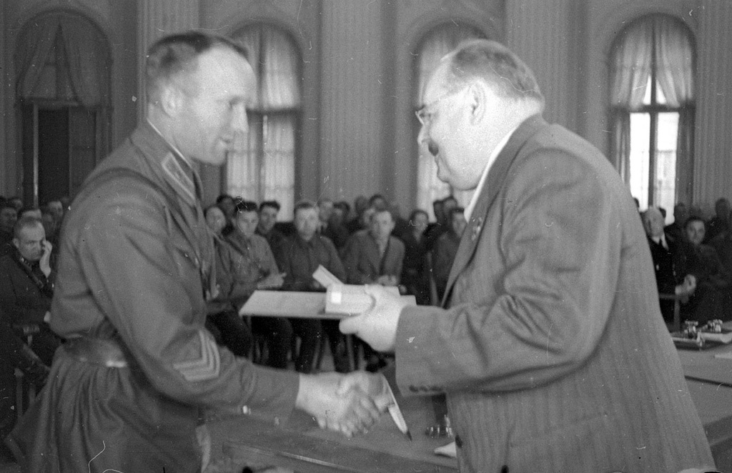 Герой Советского Союза Василий Михайлович Мешков, 1940 год, г. Москва