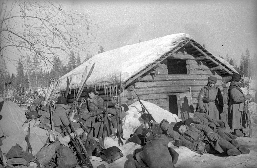 Советско-финская война. На привале, 1 декабря 1939 - 29 февраля 1940
