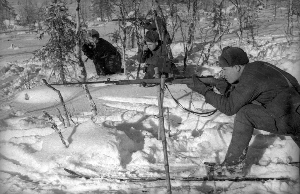 Советско-финская война. Связист за работой, 1 декабря 1939 - 29 февраля 1940