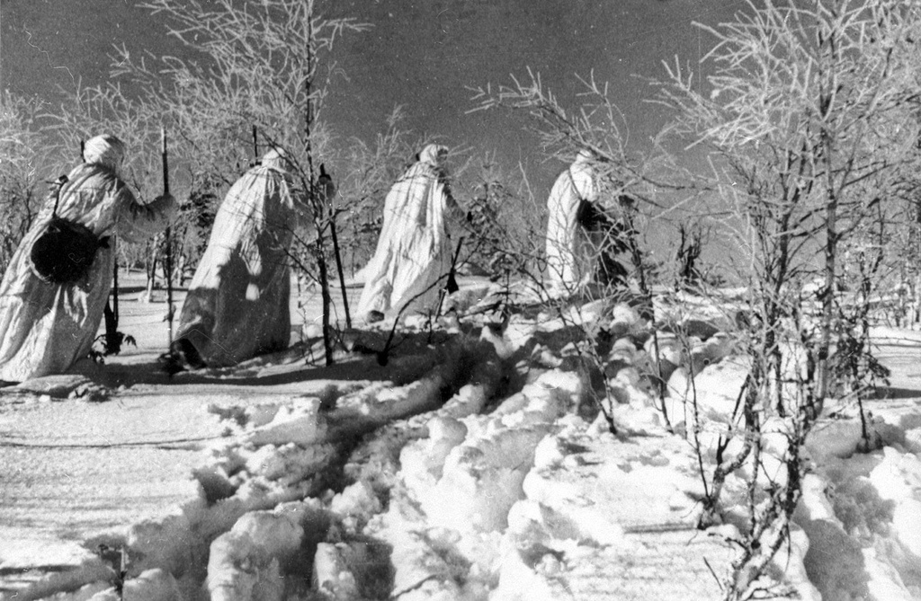 Советско-финская война. «Пошли в разведку», 1 декабря 1939 - 29 февраля 1940. Видеовыставка «Забытая война» с этой фотографией.&nbsp;