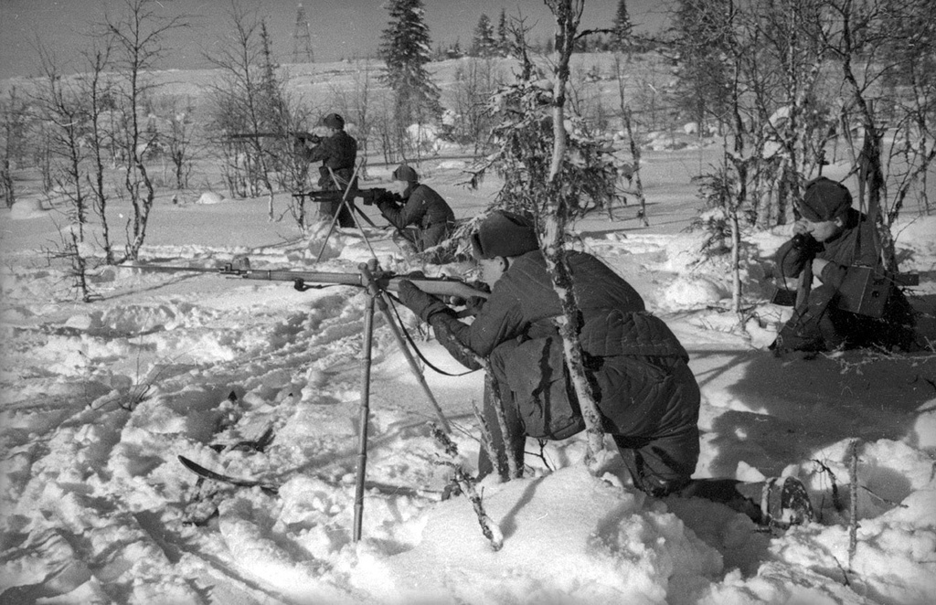Советско-финская война. Связист за работой, 1 декабря 1939 - 29 февраля 1940