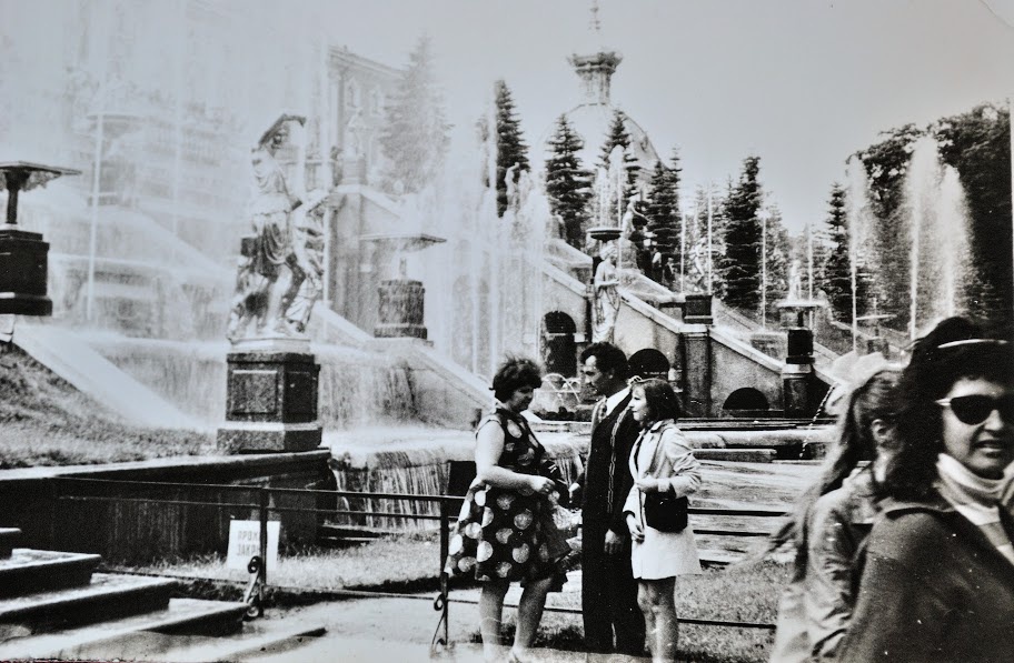 Большой каскад, 1960 год, г. Петродворец. Ныне Петергоф.