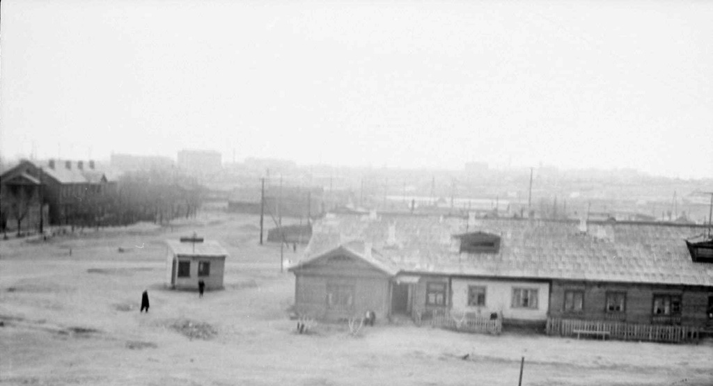 Панорама города, 1957 год, Московская обл., г. Люберцы. Выставка «Немного детства из небольшого городка 1950-х» с этой фотографией.