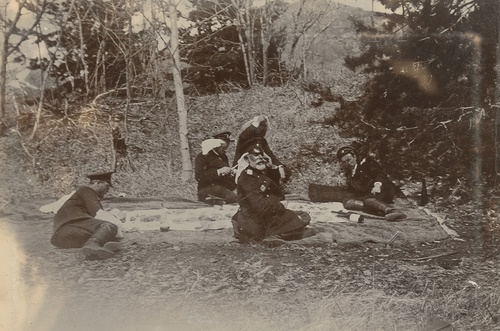 Цесаревич Георгий Александрович на пикнике, март - апрель 1894, Тифлисская губ., пос. Абас-Туман