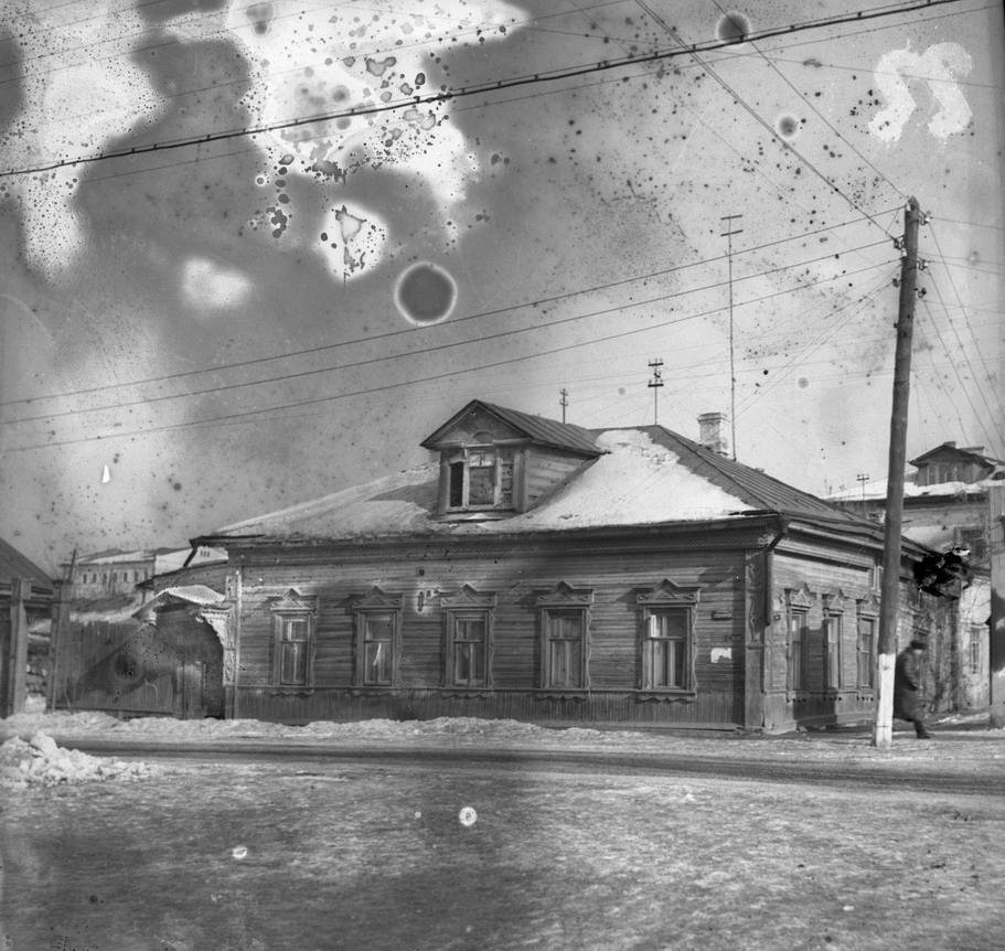 Деревянный дом на улице старой Самары, 1950 - 1951, г. Куйбышев