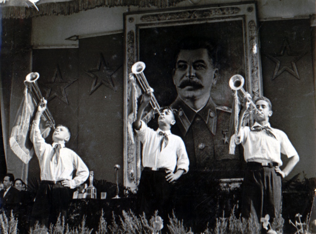 Торжественное заседание в Зеленом театре посвященное началу учебного года, 1950 год, г. Москва