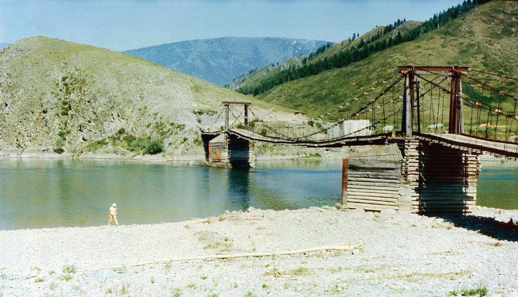 Мост через реку Катунь, 4 августа 1989, Горно-Алтайская АО. 