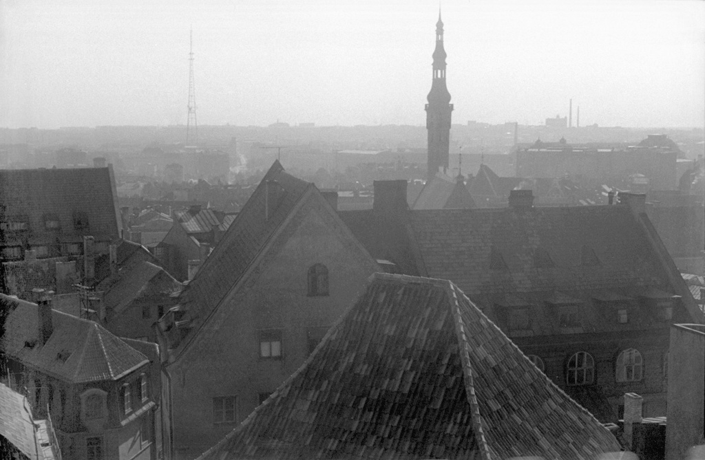 Вид на Таллин, июнь - август 1964, Эстонская ССР, г. Таллин. Смотровая площадка Тоомпеа.&nbsp;