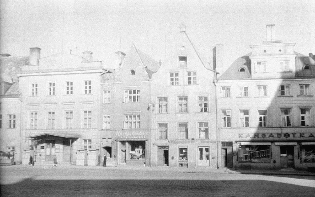 Ратушная площадь в Таллине, июнь - август 1964, Эстонская ССР, г. Таллин. 