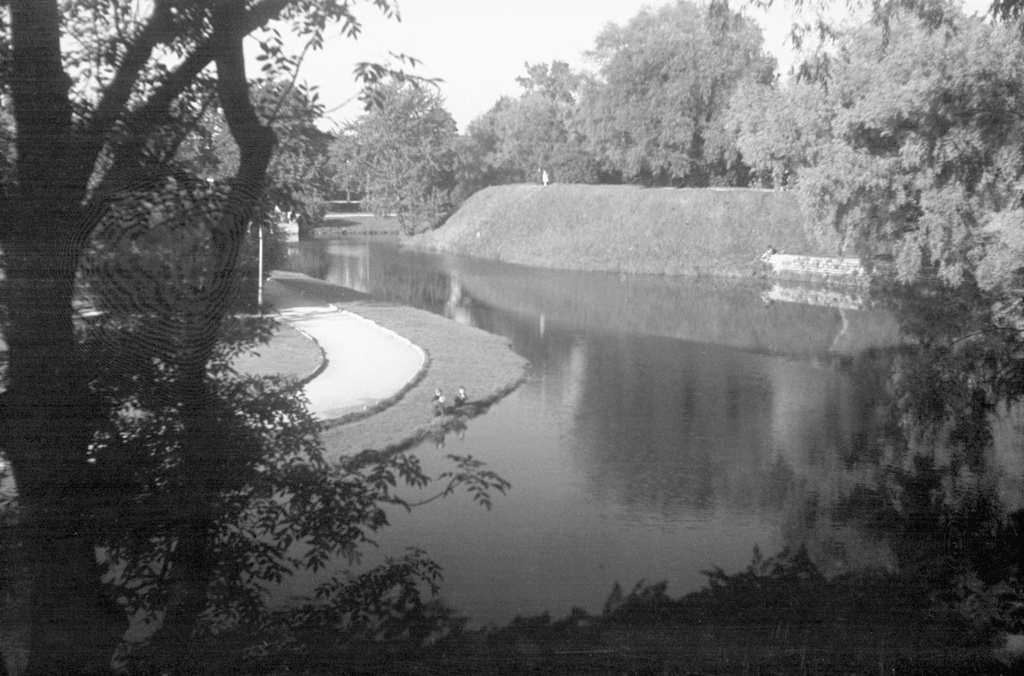 Парк у стен старого Таллина, июнь - август 1964, Эстонская ССР, г. Таллин. 