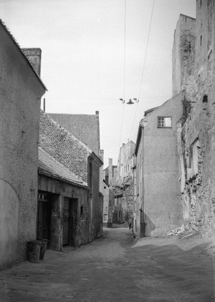 Старая улица в Риге, июнь - август 1963, Латвийская ССР, г. Рига. 