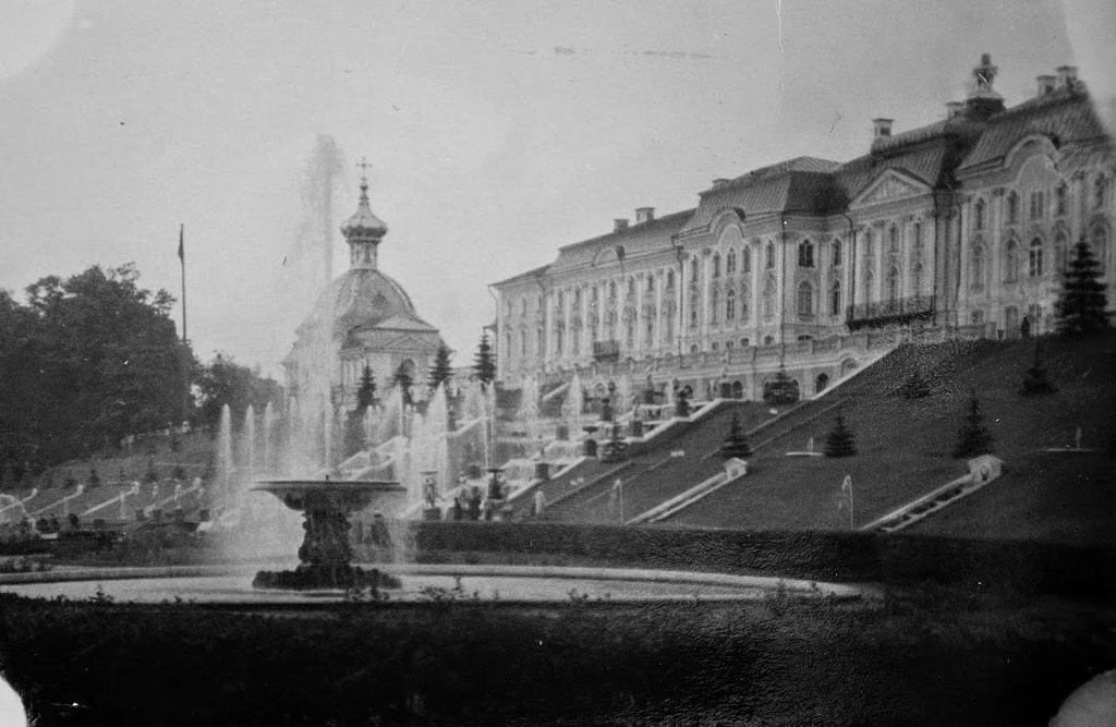 Большой каскад и Большой дворец, 1960 - 1968, г. Петродворец. Ныне Петергоф.