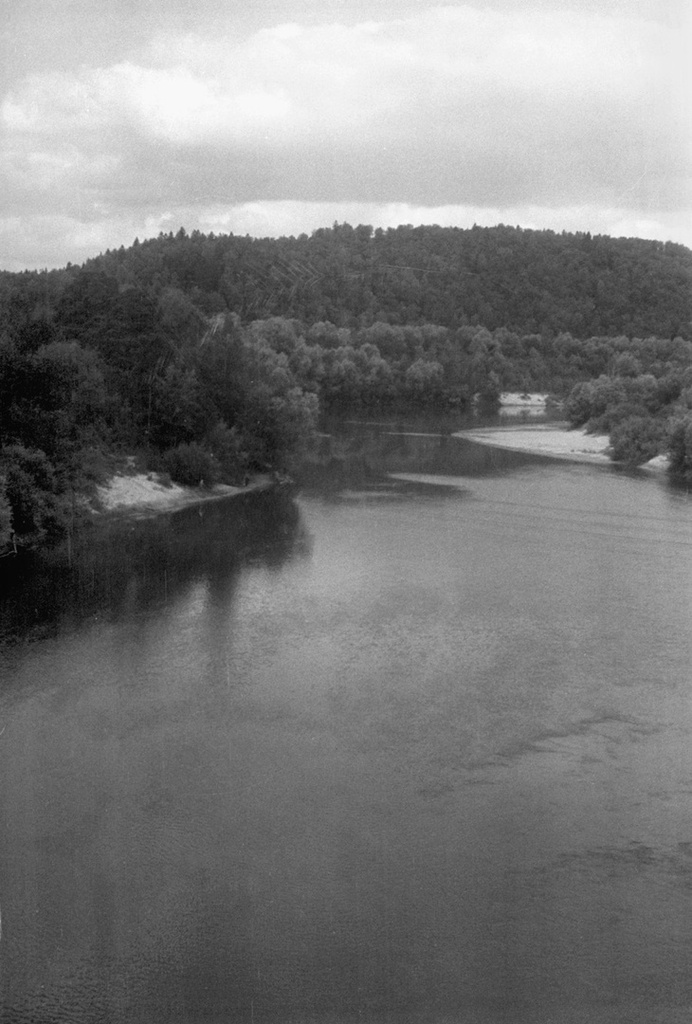 Берега реки Гауя, июнь - август 1964, Латвийская ССР, г. Сигулда. 