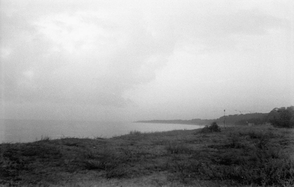 Пасмурное небо на берегу Рижского залива, июнь - август 1964, Латвийская ССР. 