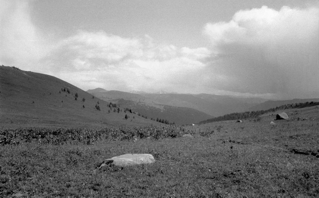 Грозовые облака над алтайским высокогорьем, 13 августа 1989, Горно-Алтайская АО, Усть-Коксинский р-н. 