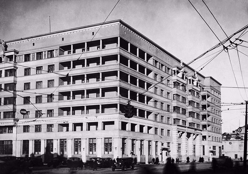 Жилой дом на Каляевской улице, январь 1936, г. Москва, ул. Каляевская