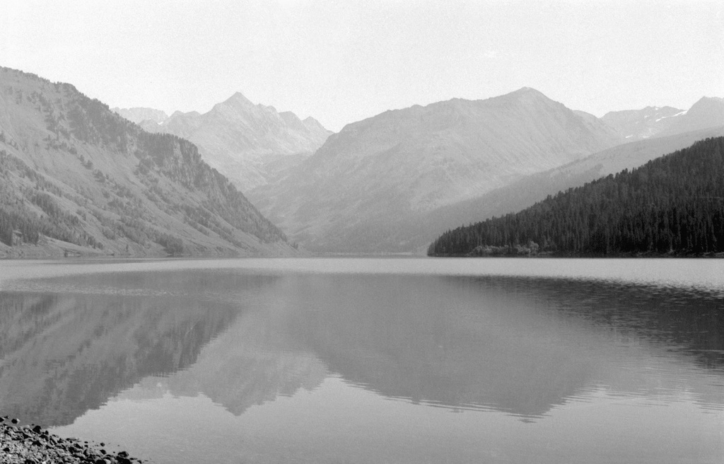 Утро на озере Тальмень горного Алтая, 14 августа 1989, Горно-Алтайская АО, Усть-Коксинский р-н. 