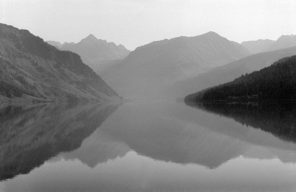 Утро на озере Тальмень на Алтае, 15 - 19 августа 1989, Горно-Алтайская АО, Усть-Коксинский р-н. 