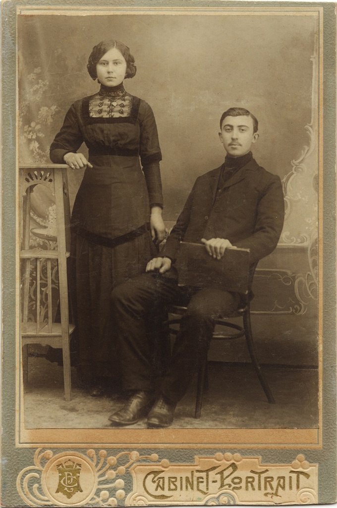 Супружеская пара, 1911 - 1913, Кубанская обл., станица Приморско-Ахтарская. 